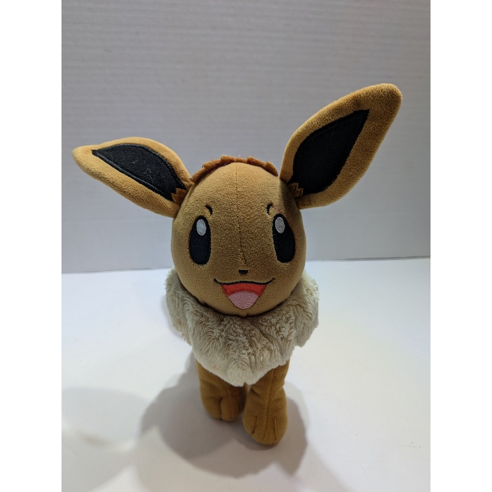 Pokemon Eevee Plush Toy Kids 8in Brown Good WCT Wicked Cool Toys Stuffed Animal